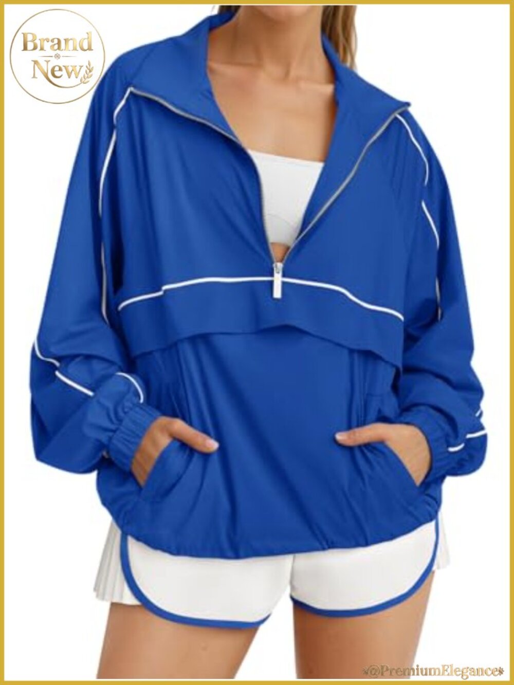 Quarter Zip Pullover Women UPF 50+ Lightweight Windbreaker Running Hiking